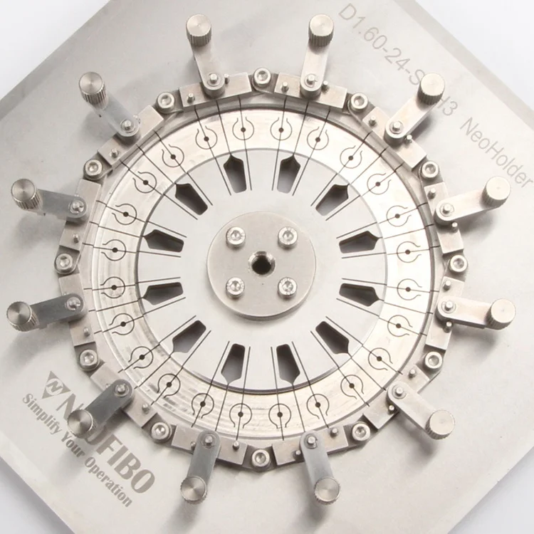 D1.60-24-Sqh6 1.6mm Diameter Non-Standard Ferrule Polishing Holder Machine Jig Fiber Optic Polishing Fixture