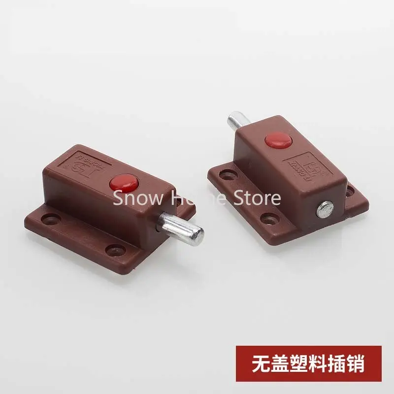 Plastic Spring Latch ABS Plastic Self-Ejecting Button Latch Cabinet Door Open Spring Latch