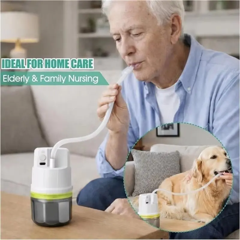 LXYB18B Portable Handheld Suction Device Electric Adjustable With 200Ml Collection Bottle Compact Suction Unit