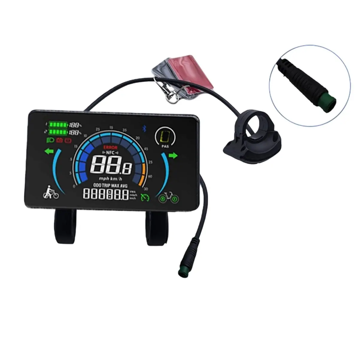 

M808X Electric Bike Meter with LCD Screen, Ebike Display, UART Protocol, with NFC,Electric Bike LCD Display Meter [T34-2026]