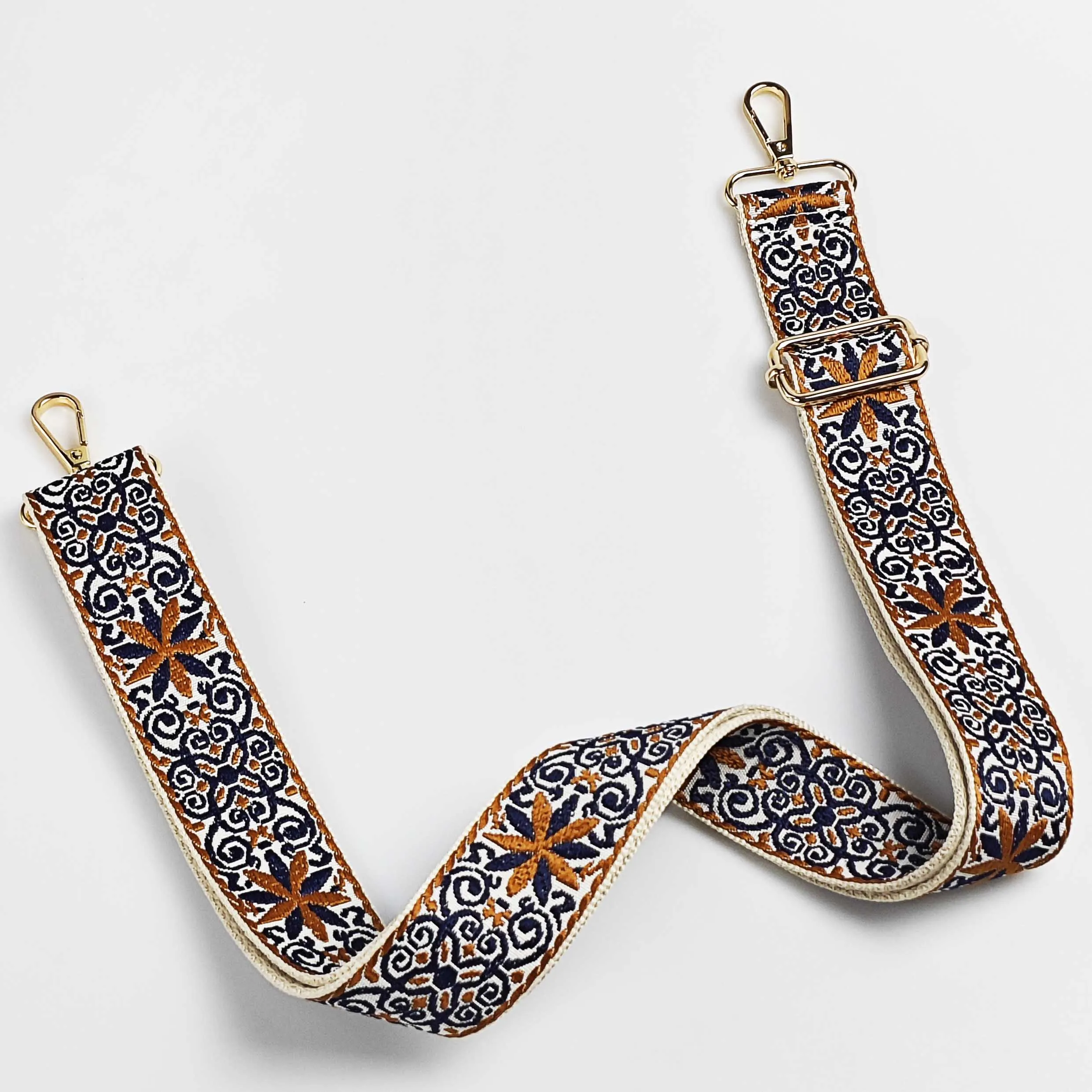 1 Piece 1.50inch Wide Adjustable Handbag Purse Strap Replacement Crossbody Shoulder Strap Flora Jacquarded  Strap