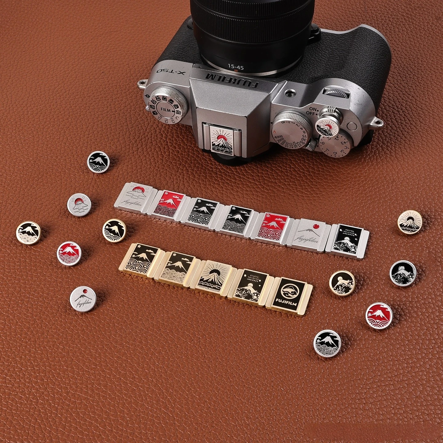 Capa Protetora de Metal para Hot Shoe e Botão do Obturador para Câmeras Fujifilm XS10 XM5 XE4 XT5 XT30II XH2S XA7 - Acessórios para Câmera