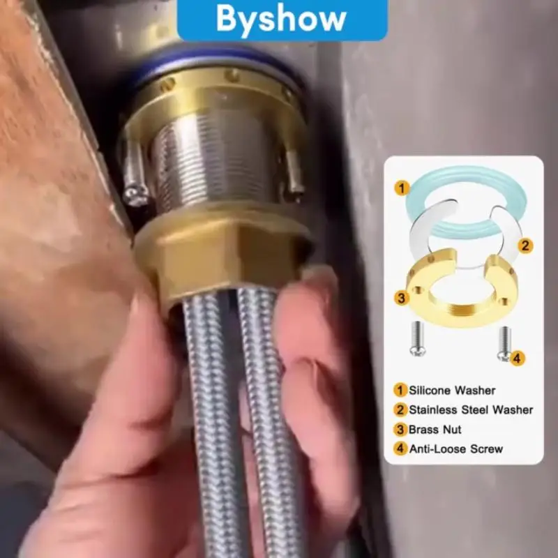 Leakproof Faucet Repair Tool Set Sealing Gasket & Locking Nut Replacement Parts Stop Tap Water Leak For Kitchen Bathroom Basin