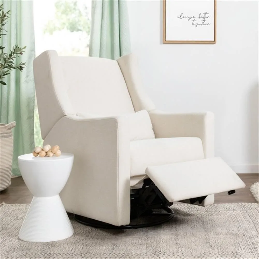 

Kiwi Eco-Weave Polyester Fabric Power Glider Recliner with Electronic Control, Built-in USB Port, Push-Button Controls,