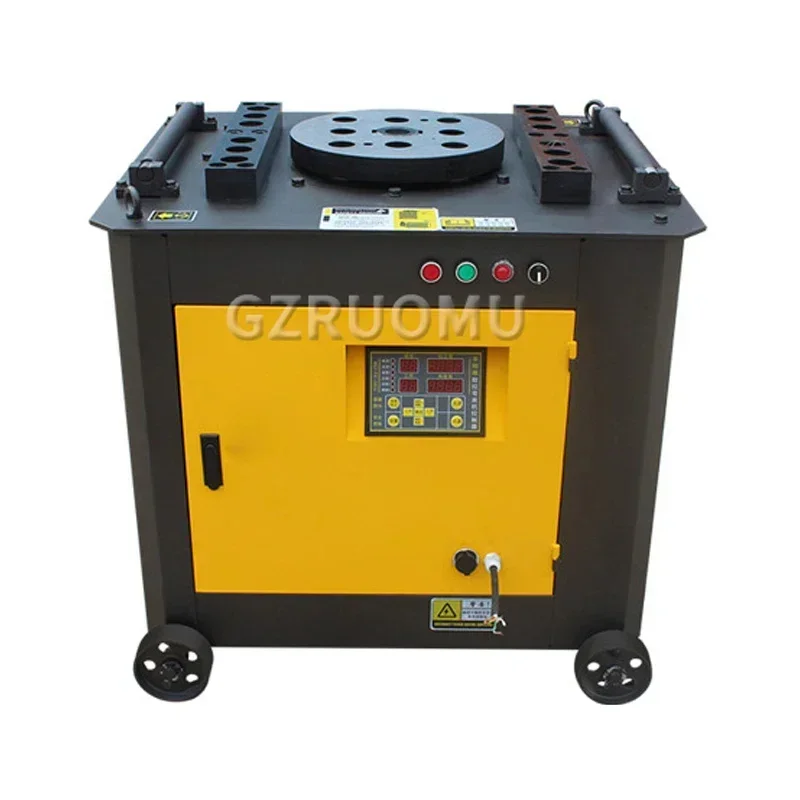 GW40 Round Steel Bending Machine Rebar Steel Bending Device Gear CNC Wire Rod Bending Equipment Stainless Steel Small Machine