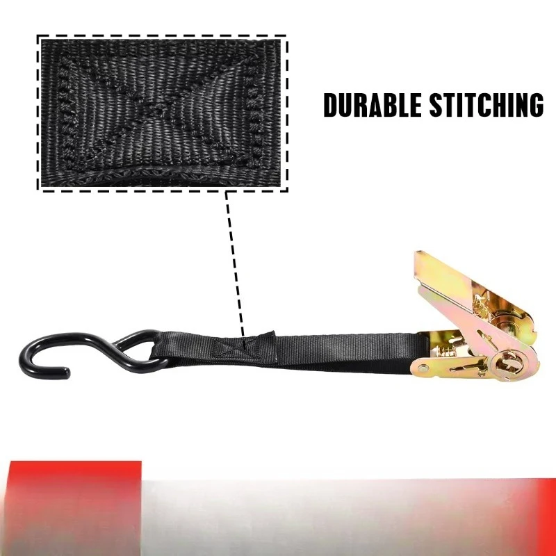 800Kg heavy-duty tensioning belt, ratchet tensioning belt, with S-hook