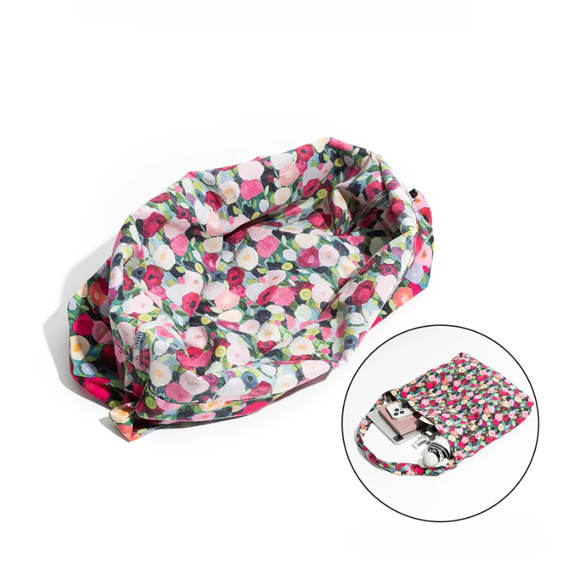 Bolso de hombro Floral de gran capacidad, bolsa de mensajero literaria y fresca, bolso de lona juvenil, Bolsos De Mujer multicolor y multipatrón