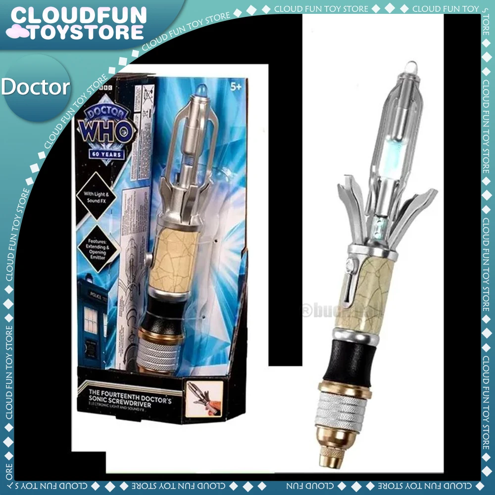 Doctor Who Sonic Screwdriver Toy With Light 10th 12th 14th Generations Movie Merchandise Cosplay Stretchable Toys Birthday Gifts