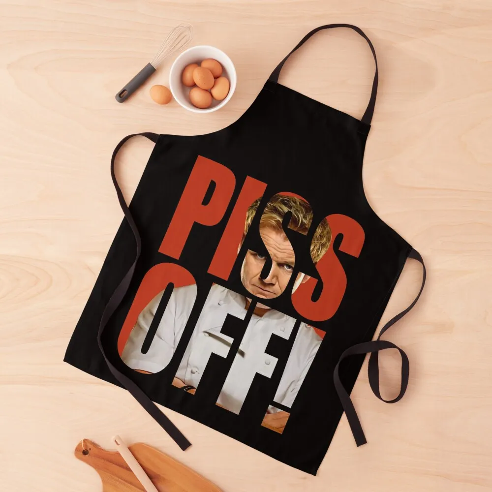 PISS OFF Apron professional hairdressing Waterproof Barber Women's Kitchen Apron