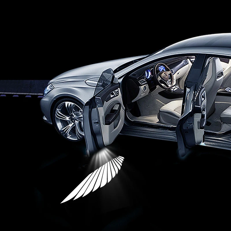 Angel Wing Welcome Light Automotive Supplies Car Atmosphere Light Door Floor  Interior Modification Door Projection