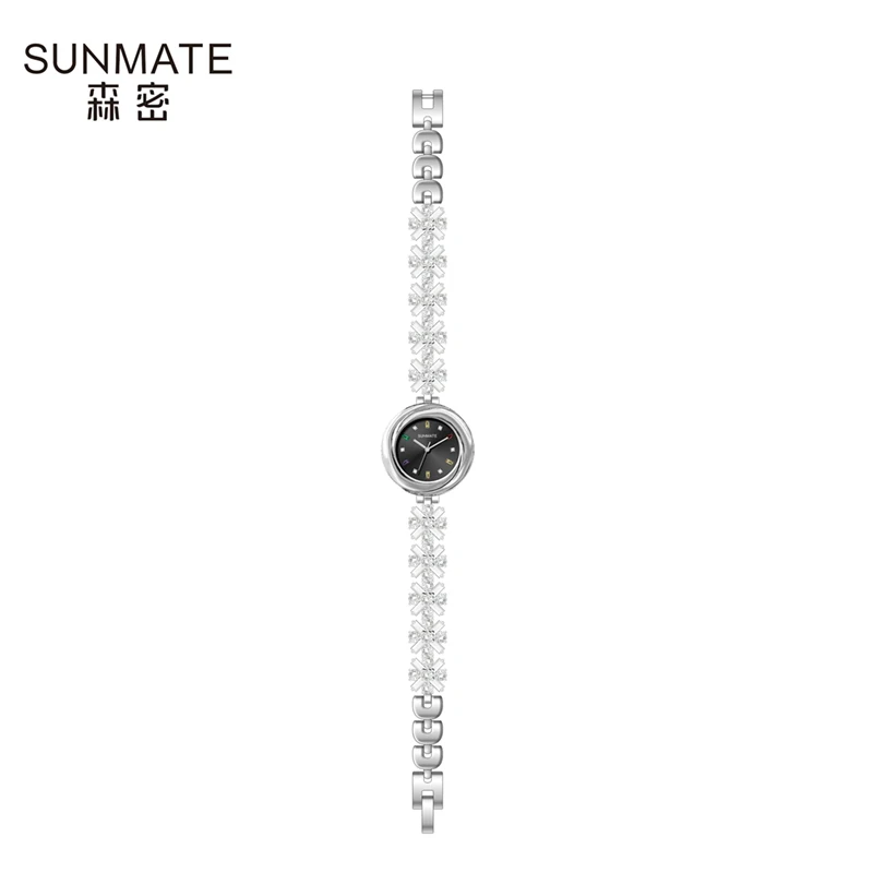 SUNMATE Women's Watches Luxury Brand Women's Watches Elegant Flower Diamond Bracelet Waterproof Fashion Quartz Women's Watch