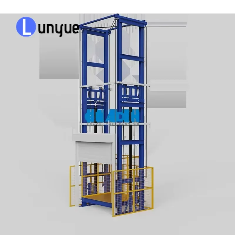 Wall Mounted Electric Hydraulic Cargo Elevator Indoor Multi floor Warehouse Goods Lift Industrial Freight Lift Heavy Duty