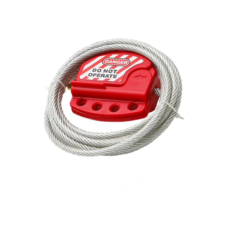 Válvulas de puerta de bloqueo de Cable ajustable, cerrojo de acero de bloqueo, diámetro de 4mm, 6mm, bloqueo de etiqueta, suministros de equipo de ingeniería