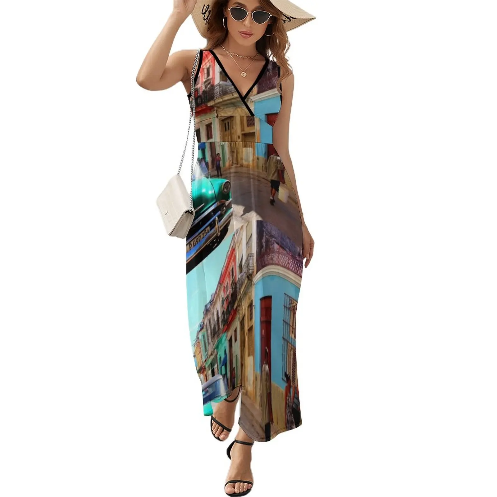 

Cuba Havana Sleeveless Dress womens dress Clothing