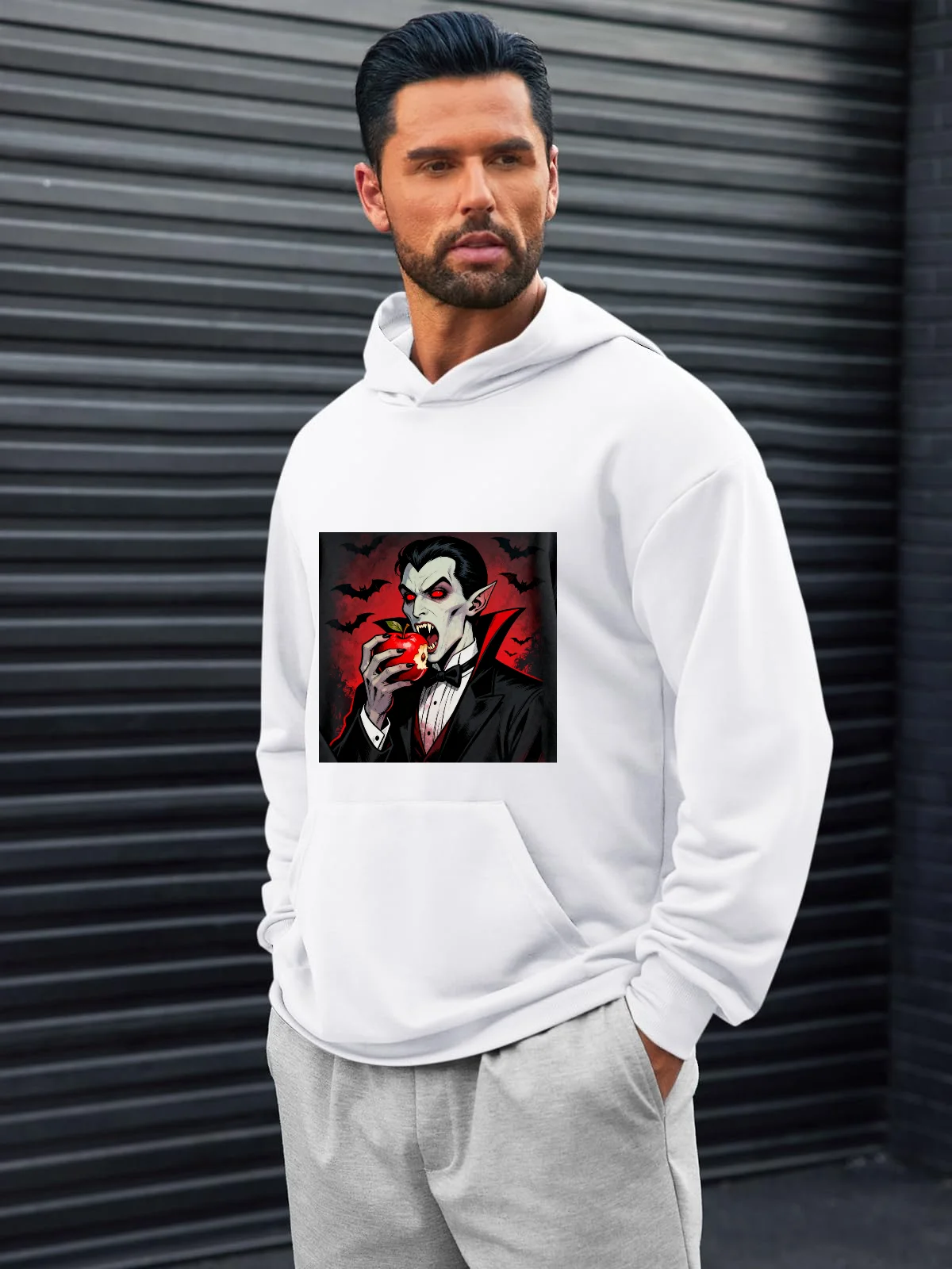 

Men's Graphic Printed Hoodie - Anime-Inspired Casual Sweatshirt, Trendy Choice for Street Fashion Enthusiasts & Daily Wearers