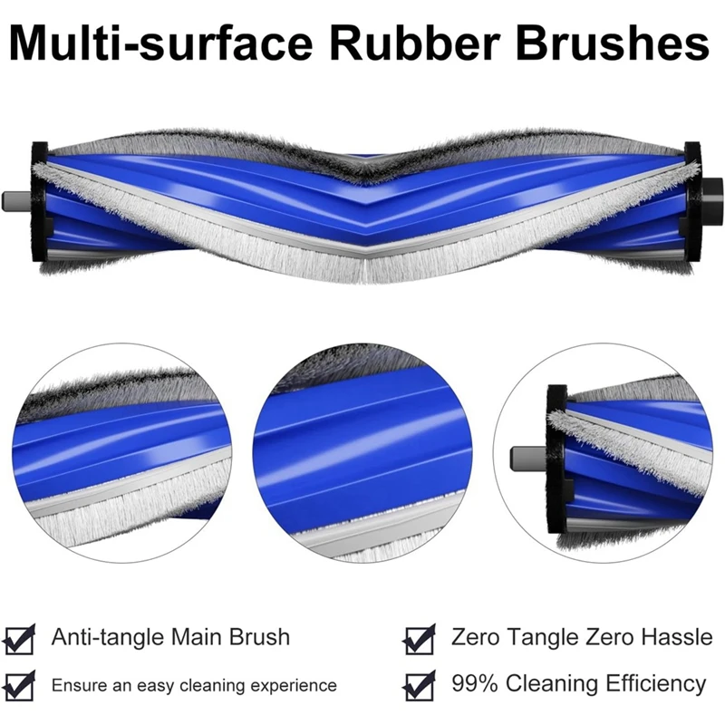 Para ecovacs deebot t30s combo robô vácuo, peças de reposição t30s escova lateral principal filtros hepa mop almofadas sacos pó