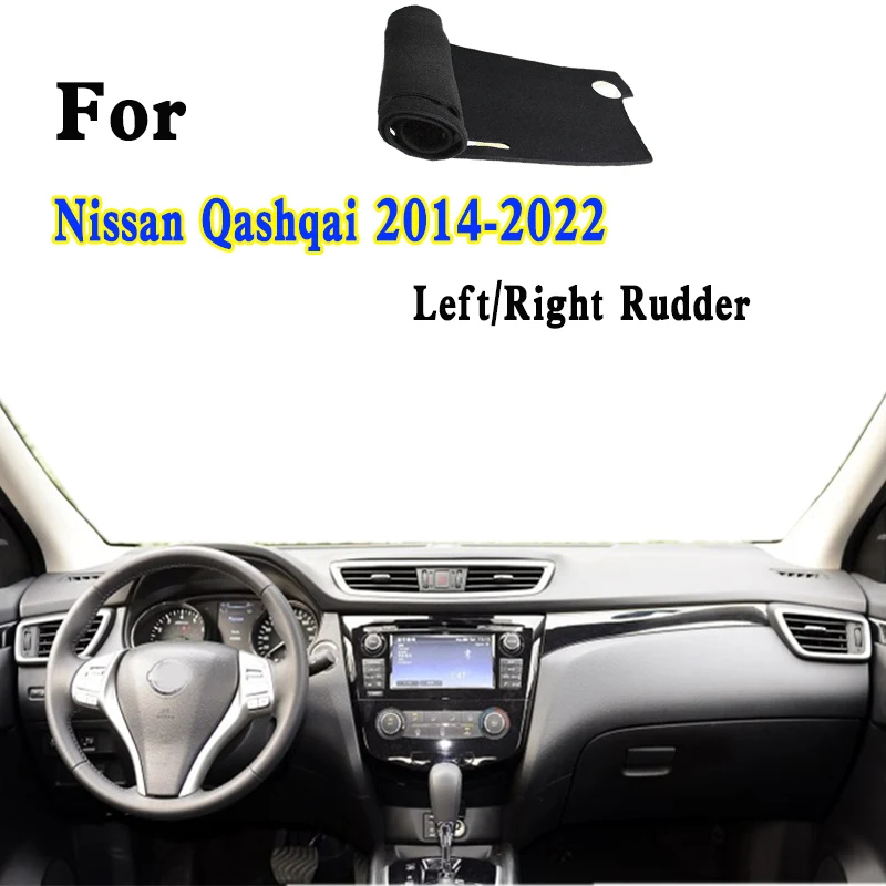 

For 2014-2022 Nissan Qashqai II J11Z Car-Styling Dashmat Dashboard Cover Instrument Panel Insulation Protective Pad Ornaments