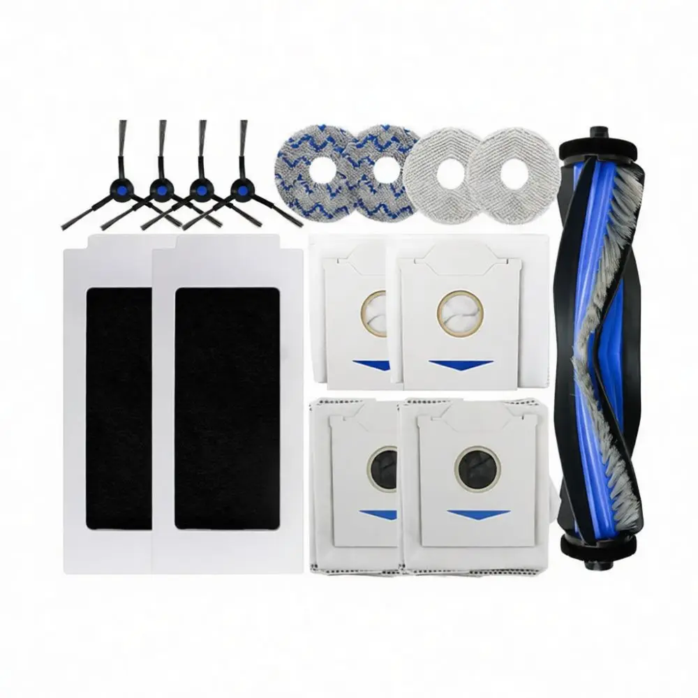 For Ecovacs N30 Omni Pro Vacuum Cleaner Spare Parts Main Brush Side Brush Mop Pad Filter Home Cleaning Performance Set