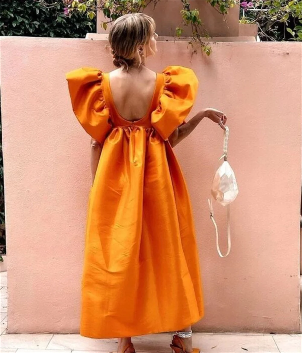 Amanda Raso Scollo a V Backless robes de soirée A-Line Drappeggiato Abiti da sera alla caviglia Abito da sposa allentato da sera formale