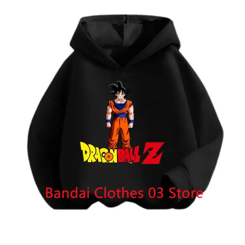 

Boy Sweatshirt for Children Girl Dragonball Tops 2 to 12 Year Baby Clothes Hoodie Goku Outerwear 2024 Spring Clothing Mother