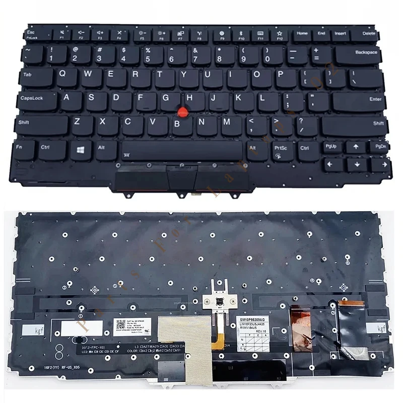 P  For Lenovo X1 Yoga 2nd 3rd Gen 2017 2018 Backlight Laptop US Keyboard