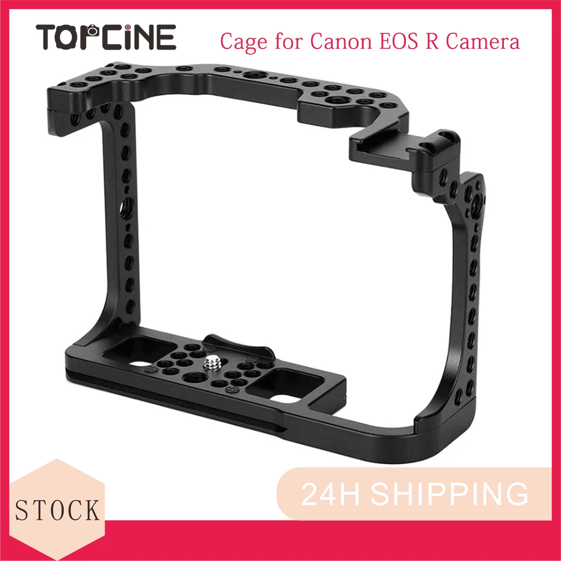 Topcine EOS R Camera Cage for Canon   Camera, Video Shooting  ig Filming Accessories 3/8“ Arri Locating