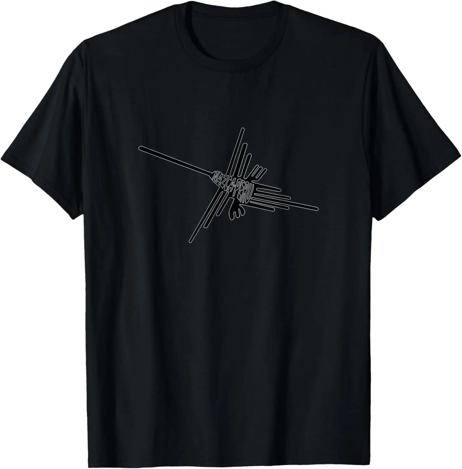 Camiseta tipografía de colibrí de Nazca Lines