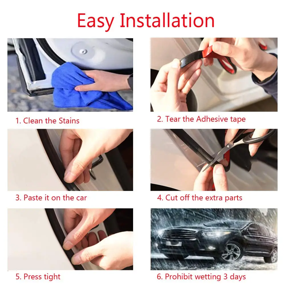 Auto Dichtung Streifen Tür Dichtung Z-Förmigen Auto Tür Dichtung Trim Rand Form Gummi Dichtungs Auto Lärm Isolierung Dichtung für Auto Tür – Detail 7