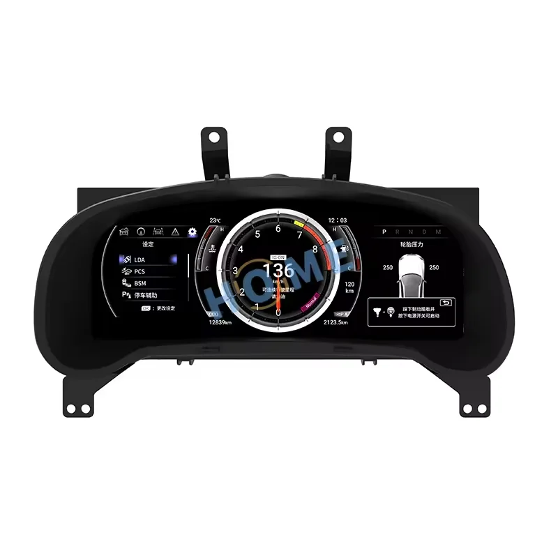 عداد المسافات LCD مقاس 12.5 بوصة لنظام Linux للوحة القيادة الرقمية Lexus RX 2016-2021