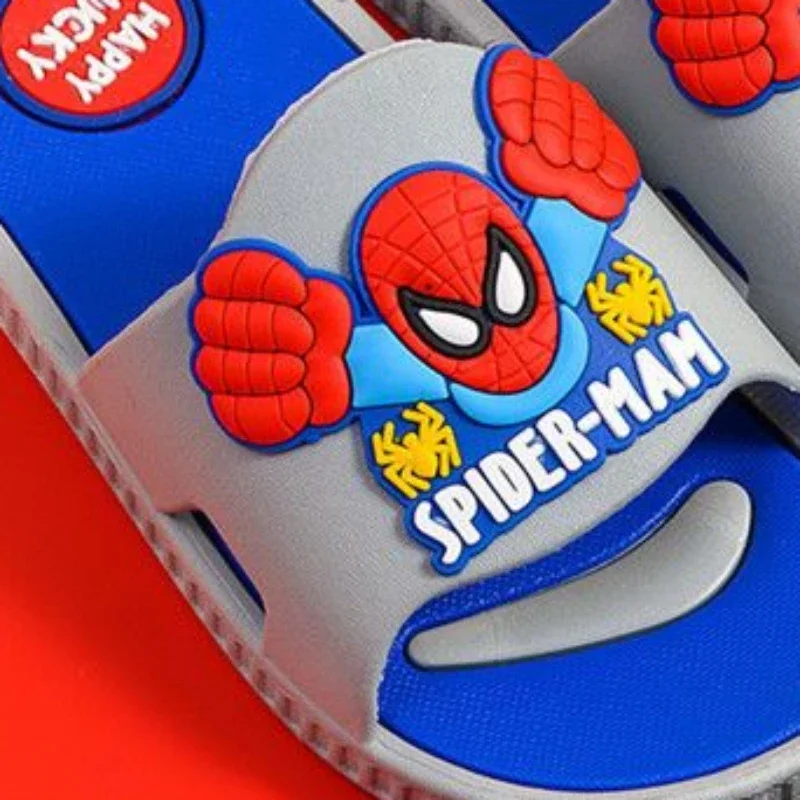 Disney Children\'s Slippers Cartoon Spiderman Boys\' Summer Home Shoes Boys Sandals Waterproof Anti-slip Kids Garden Shoes