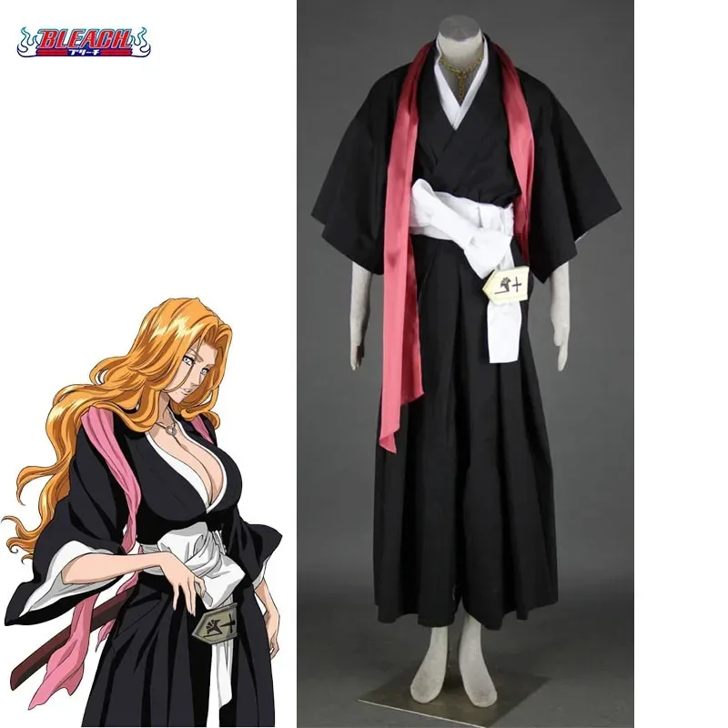 

Bleach Costume Matsumoto Rangiku Cosplay Kimono Suits Kids and Adult Clothing Sizes Matsumoto Die pa Full Outfit and Accessories