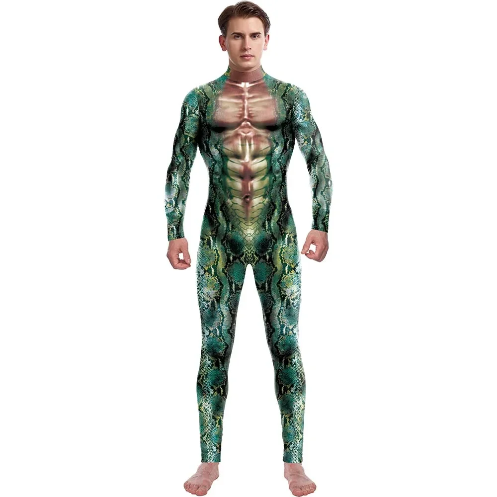 

Костюм для косплея с животными, змея, леопард, олень, лиса, тигр, боди в стиле зентай, комбинезоны для вечеринки на Хэллоуин, наряд для выступлений