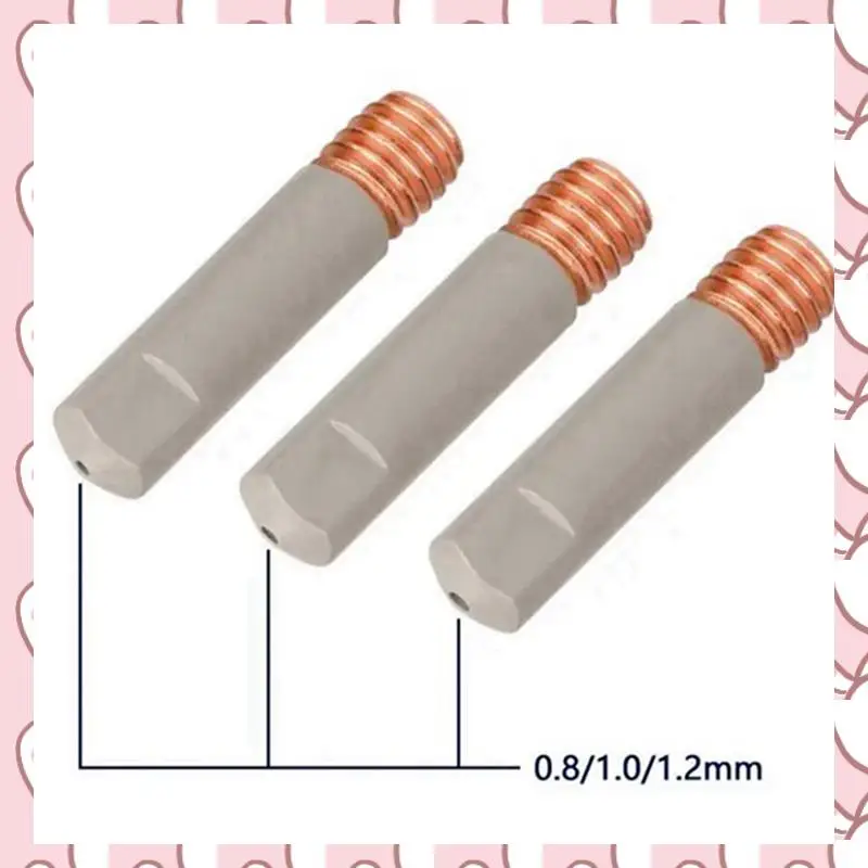 

HHTL 20Pcs MB15AK Welding Nozzle Tips Coating Protect M6 Gas Nozzle Tip 0.8Mm MIG Welding Tool Parts