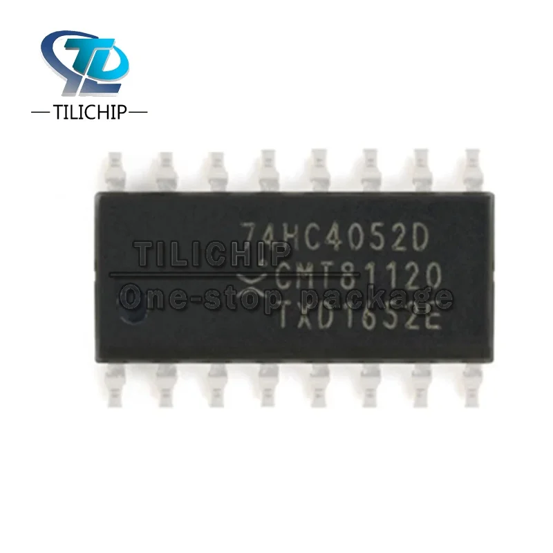 10PCS-20PCS Brand new 74HC4052D surface-mount SOIC-16 dual-channel 4-channel analog multiplexer chip, original