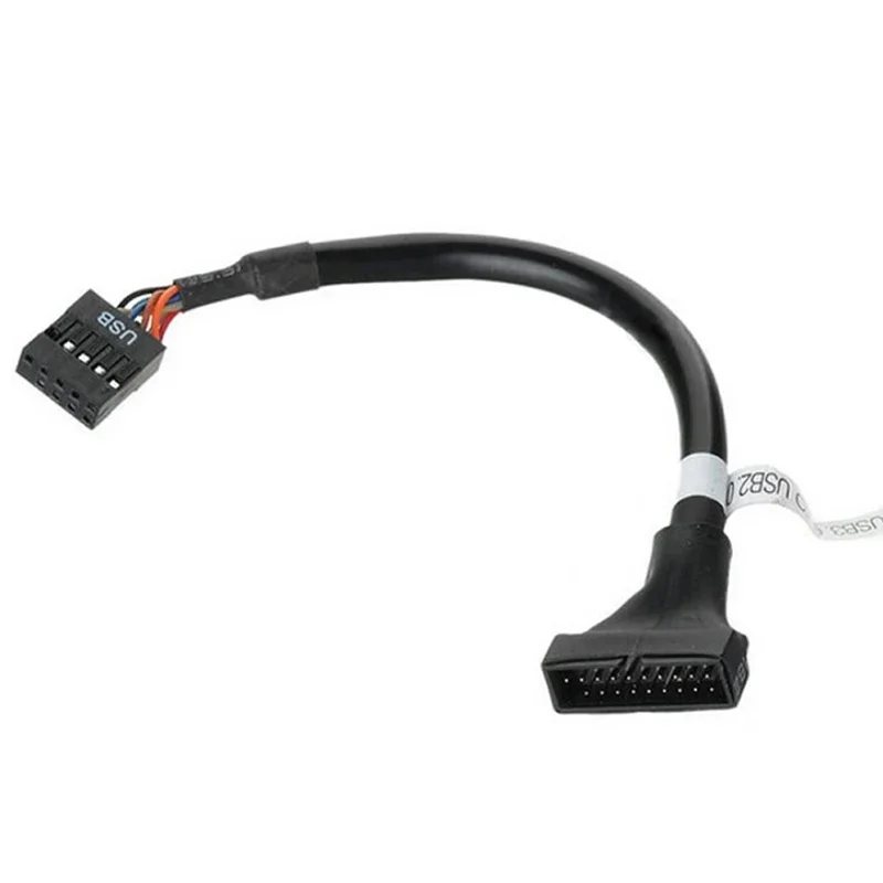 1 stücke 19/20 Pin USB 3,0 Buchse Auf 9 Pin USB 2,0 Stecker Kabel Konverter Motherboard Header Adapter Kabel Cd-Rom Floppy Drive Panel – Detail 4