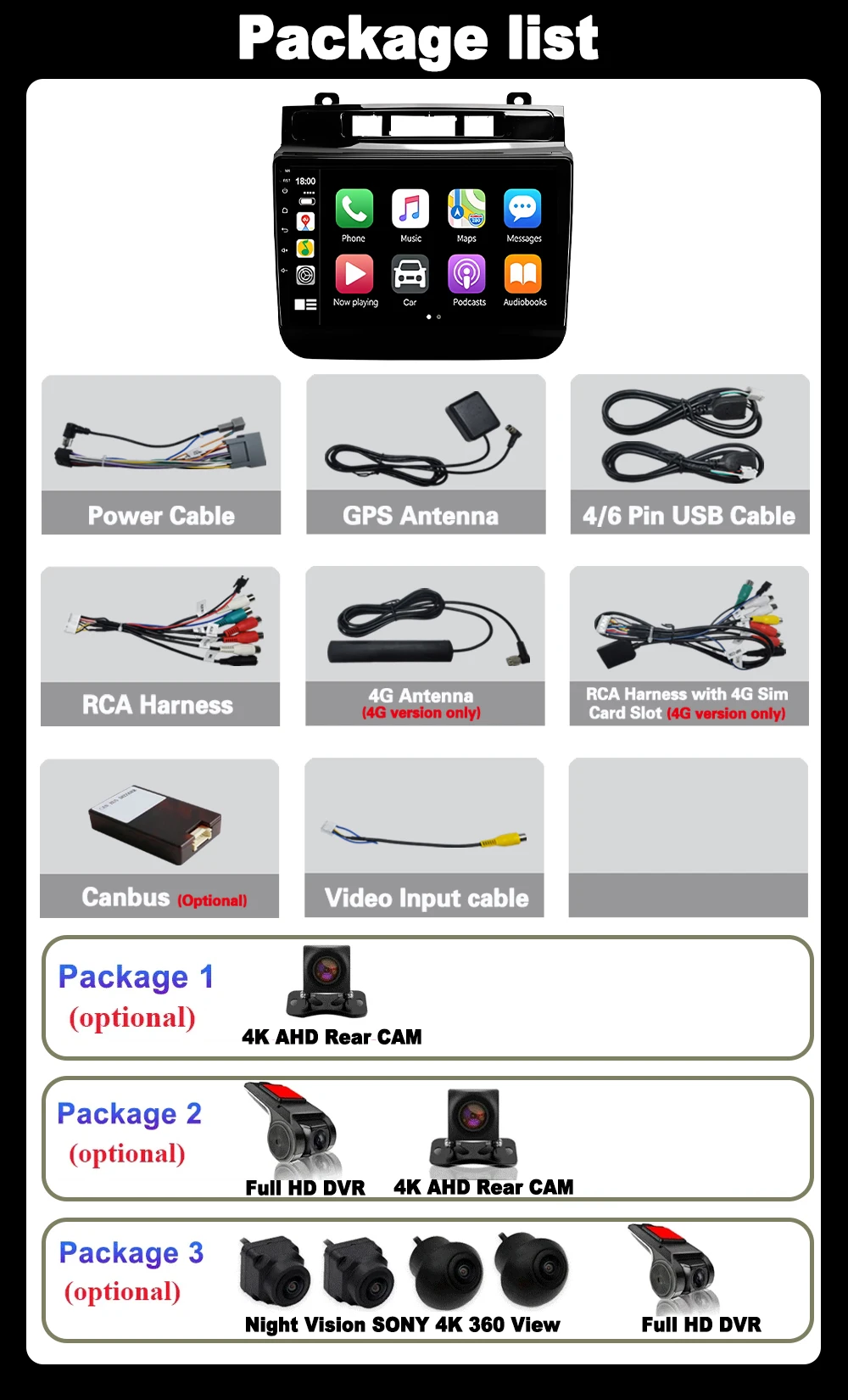 ل Volkswagen Touareg FL NF 2010 - 2018 أندرويد 15 Carplay راديو السيارة الوسائط المتعددة مشغل فيديو الملاحة نظام تحديد المواقع ستيريو واي فاي DVD BT #6