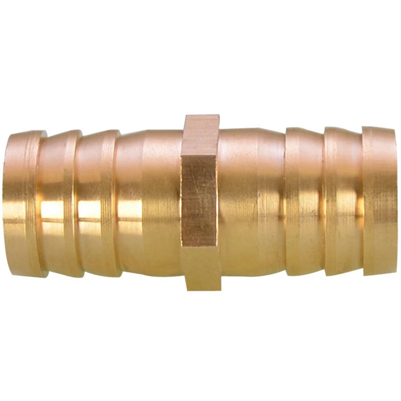 

5PCS Straight Connector Brass Garden Hose Mender End Repair Water Hose Coupling Splicer Mender Hose Connector 25Mm