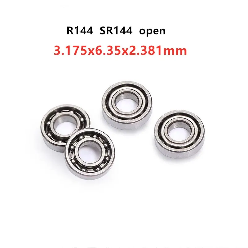 100pcs R144 SR144 open Dental Handpiece Bearing 3.175x6.35x2.381 mm stainless steel  miniature ball bearings 3.175*6.35*2.381mm