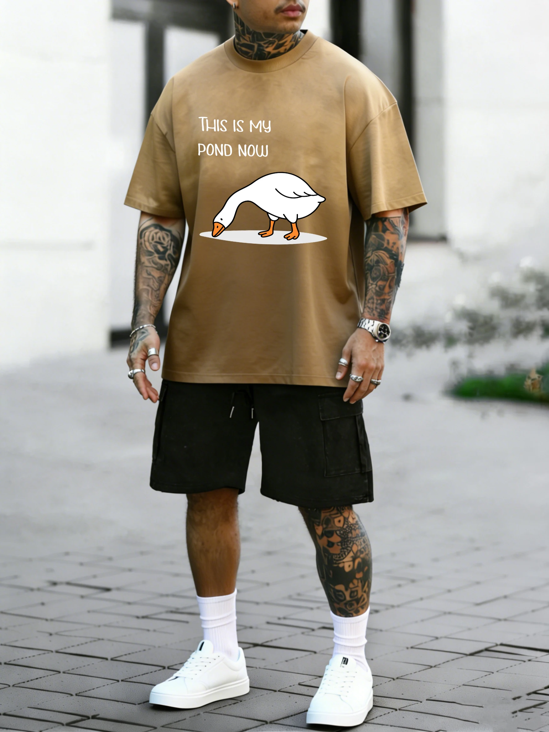 

Мужская футболка с принтом «Это мой пруд сейчас», винтажная, модная, из хлопка, с круглым вырезом, повседневная, с эффектом тай-дай, унисекс, креативный спортивный костюм