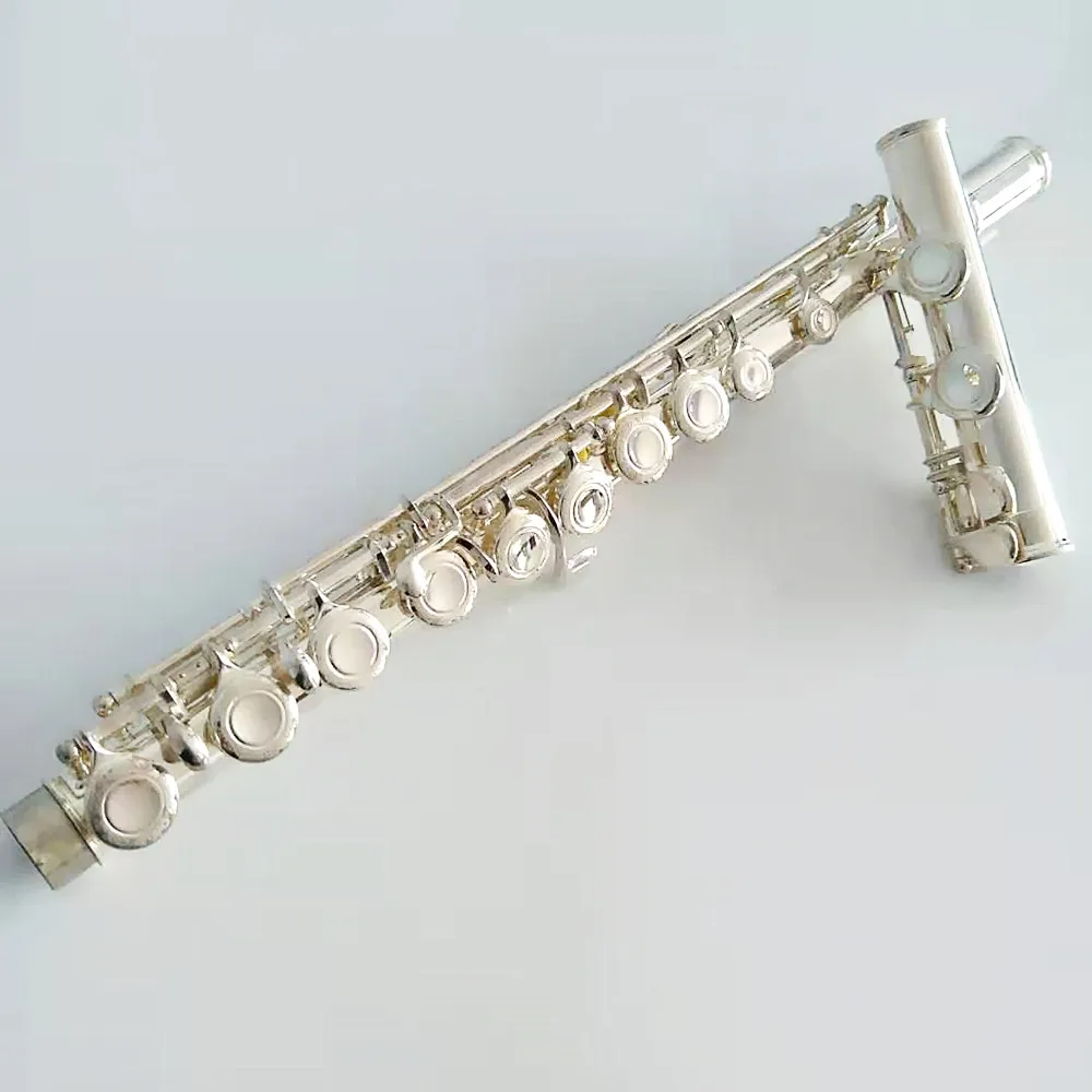 

Высококачественная флейта с закрытыми отверстиями, 16/17 отверстий, посеребренные инструменты