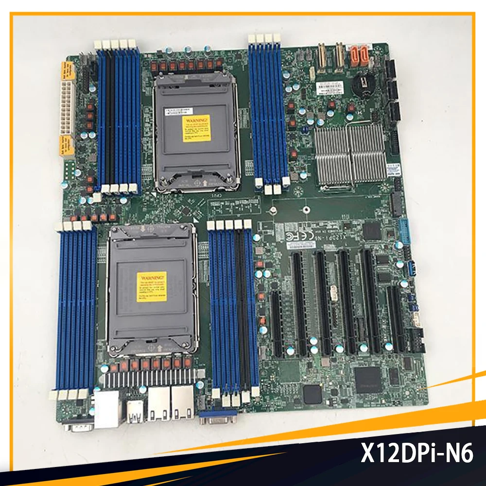 X12DPi-N6 E-ATX Dual-Way Server Motherboard LGA-4189 256GB C621A 14XSATA 3 DDR4-3200MHz For Supermicro High Quality Fast Ship