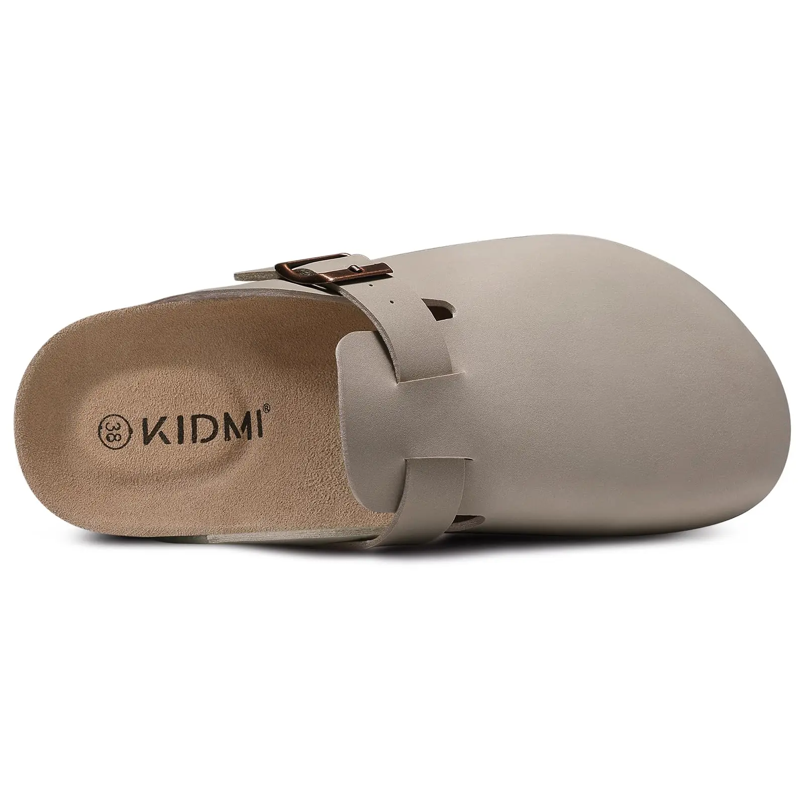 Litfun Classic Cork Clogs & Leather Mules For Men And Women, Arch Support Flat Sandals For Beach_voghion.com