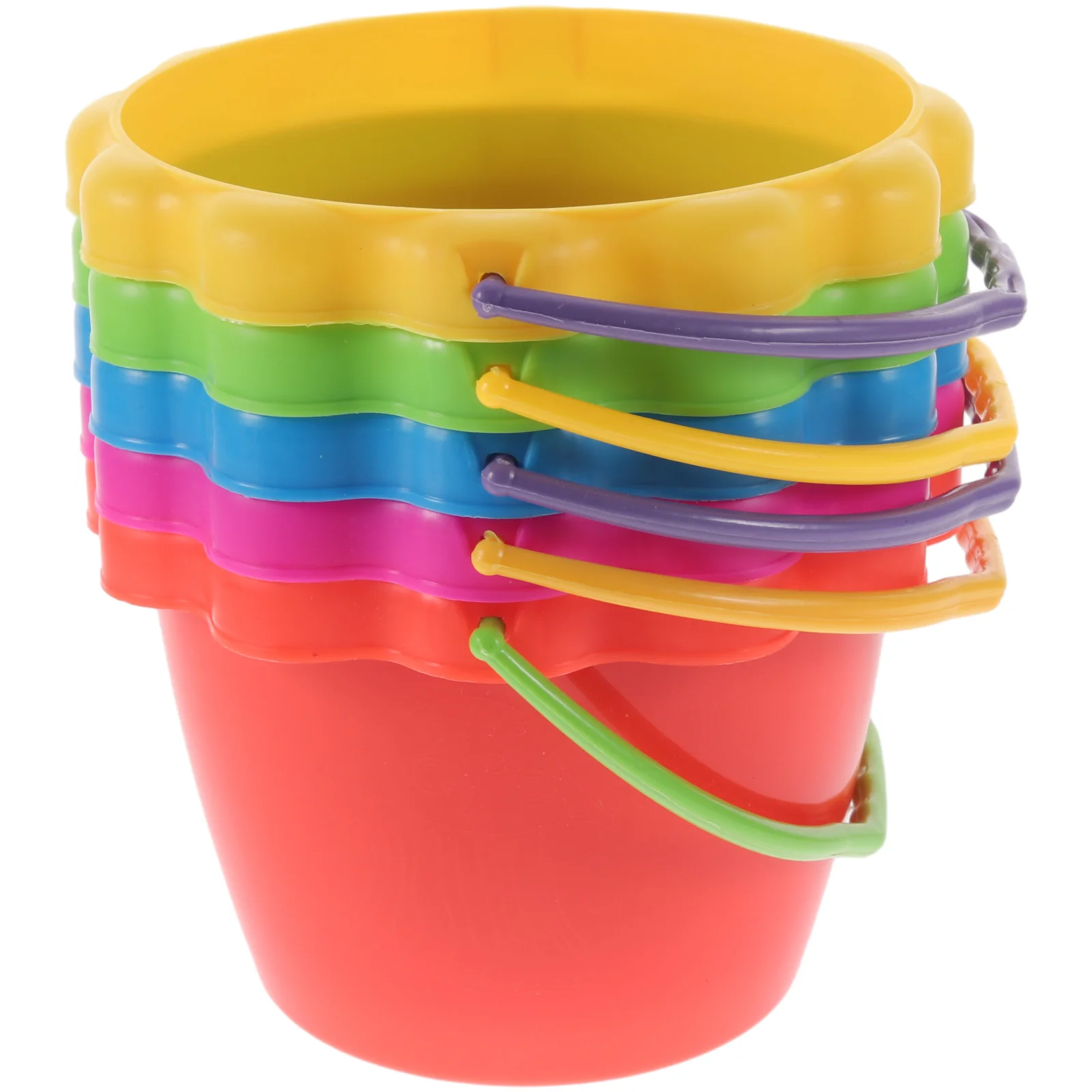 

5 Pcs Sand Toys Beach Bucket Kids Buckets Portable Children Outdoor Camping Fishing Kindergarten Toddler