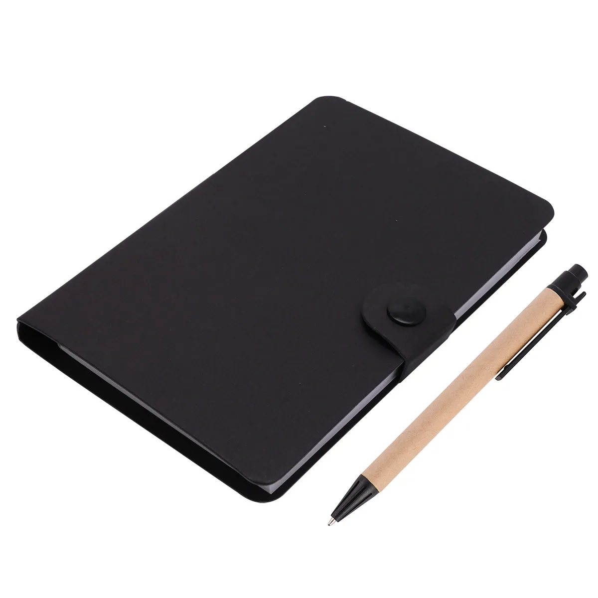 1Set Notebook Kraft Cover Self-Stick Memo Pad Index Tabs Flags Perfect for Daily Notes Messages Index Label Sticker