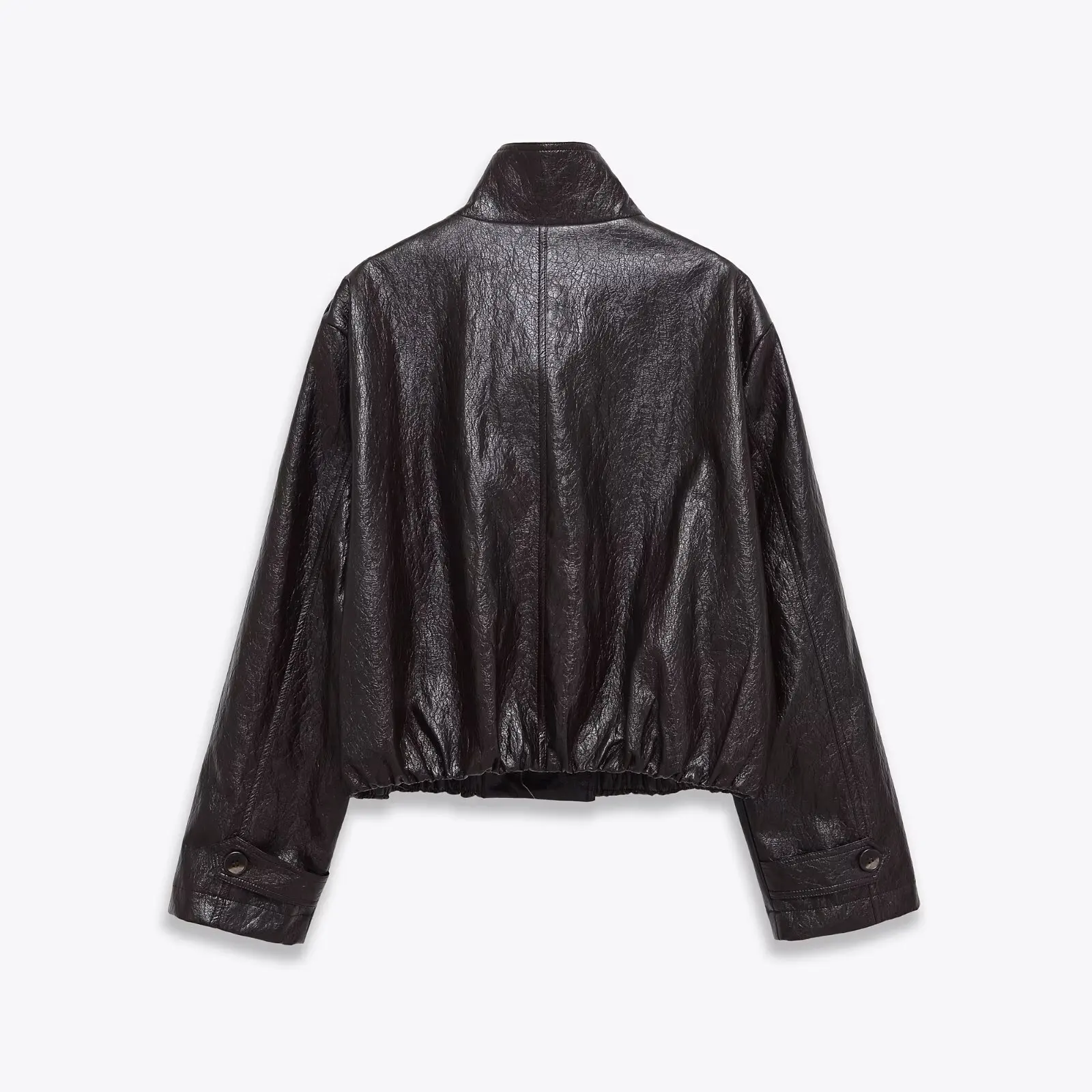 European and American style winter new fashion hot style INS Bella same style motorcycle wear PU jacket jacket street style