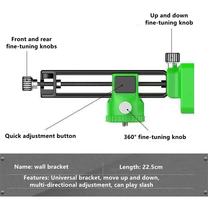 8/12/16 Lines Universal Strong Magnetic Laser Level Wall Bracket for Laser Level Height Adjustment Level Bracket