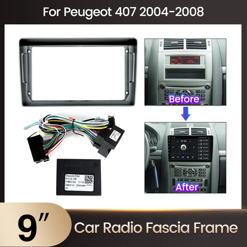 407 9 Le kit d’installation de tableau de bord ABS pour Peugeot 407 (2004–2011) – Avis complet et guide d’utilisation pratique