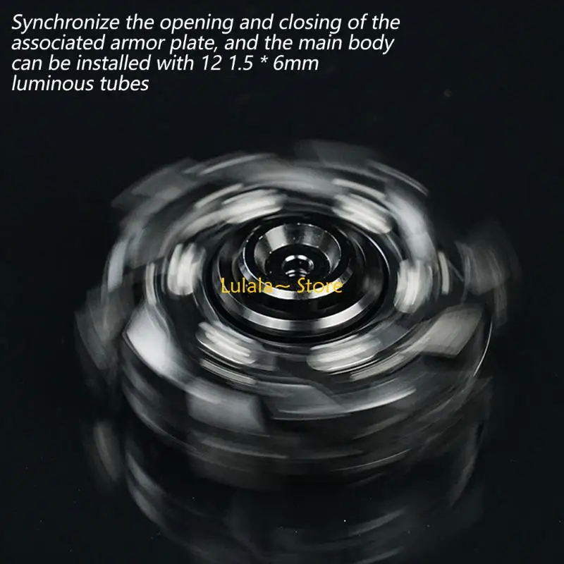 Y4QA Durable Metal Focusing Enhancing Spinner with Black Rotation Portable Desk Companion for Adults