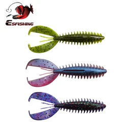 ESFISHING 새로운 청크 크로우 90mm 8pcs 낚시를위한 도매 소프트 미끼 플라스틱 소프트 미끼
