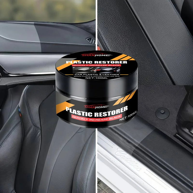 Universal Leather and Plastic Repair Polishing Wax - Automotive interior reconditioning cream for leather/plastic/rubber care image 5